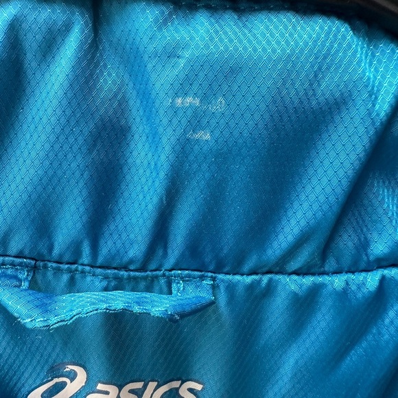 Women’s Vintage ASICS Windbreaker Jacket GT-Series1993 On Arm Size Medium Blue - Picture 9 of 11